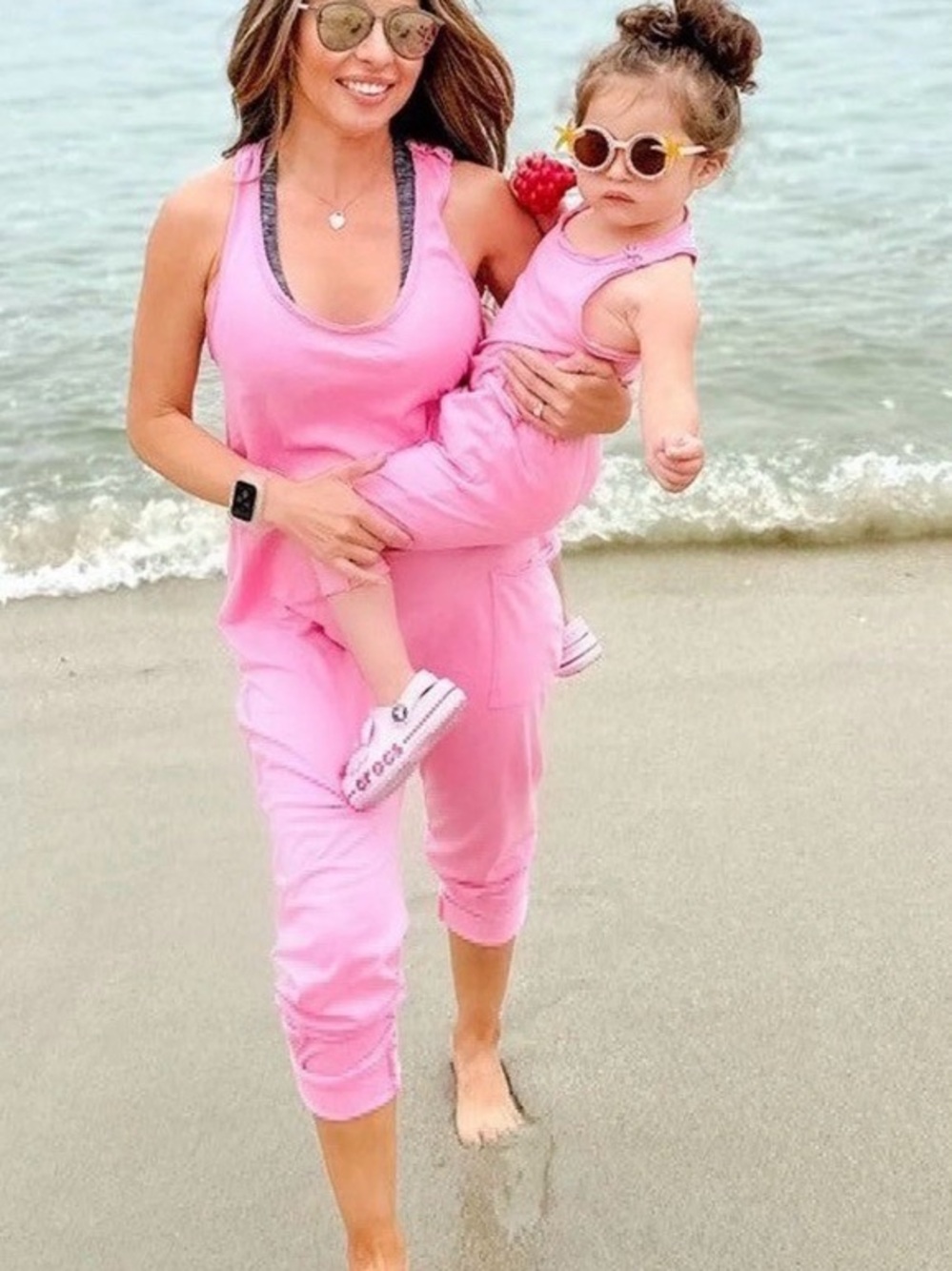 Be Mi Los angles Large Light Pink Sleeveless One-Piece Romper with Side Pocket